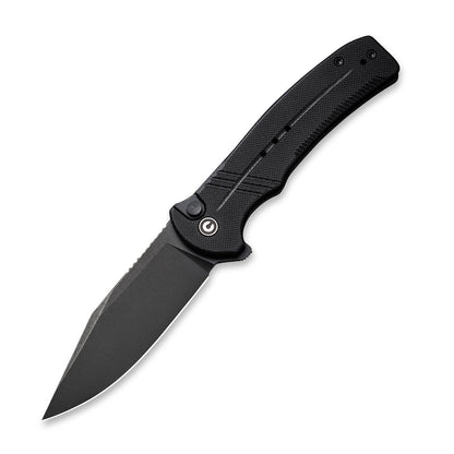 CIVIVI Knives™ Cogent Button Lock C20038D-1 Black G10 14C28N Stainless Steel Pocket Knife