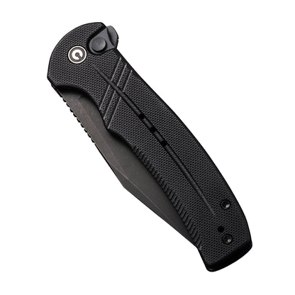 CIVIVI Knives™ Cogent Button Lock C20038D-1 Black G10 14C28N Stainless Steel Pocket Knife