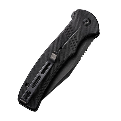 CIVIVI Knives™ Cogent Button Lock C20038D-1 Black G10 14C28N Stainless Steel Pocket Knife