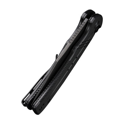 CIVIVI Knives™ Cogent Button Lock C20038D-1 Black G10 14C28N Stainless Steel Pocket Knife