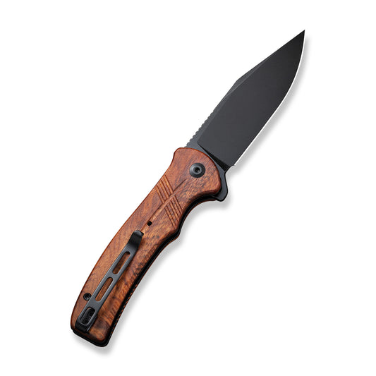 CIVIVI Knives™ Cogent Button Lock C20038D-8 Guibourtia Wood 14C28N Stainless Steel Pocket Knife