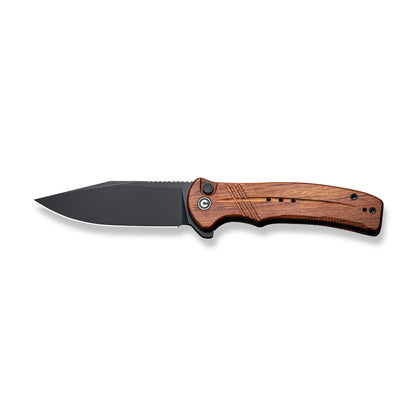CIVIVI Knives™ Cogent Button Lock C20038D-8 Guibourtia Wood 14C28N Stainless Steel Pocket Knife