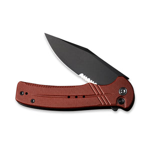 CIVIVI Knives™ Cogent Button Lock C20038E-2 Burgundy G10 14C28N Stainless Steel Pocket Knife