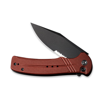 CIVIVI Knives™ Cogent Button Lock C20038E-2 Burgundy G10 14C28N Stainless Steel Pocket Knife