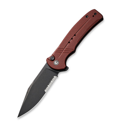 CIVIVI Knives™ Cogent Button Lock C20038E-2 Burgundy G10 14C28N Stainless Steel Pocket Knife