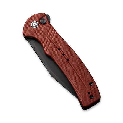 CIVIVI Knives™ Cogent Button Lock C20038E-2 Burgundy G10 14C28N Stainless Steel Pocket Knife