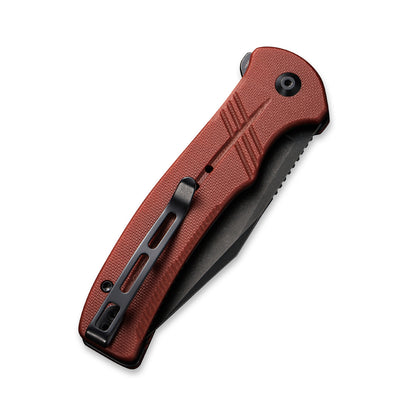 CIVIVI Knives™ Cogent Button Lock C20038E-2 Burgundy G10 14C28N Stainless Steel Pocket Knife