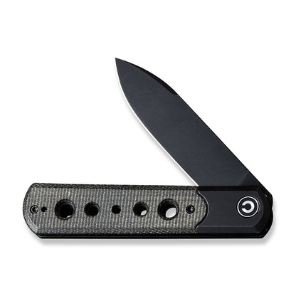 CIVIVI Knives™ Banneret Frame Lock C20040D-1 Dark Green Micarta and Black Stainless Steel Nitro-V Stainless Steel Pocket Knife