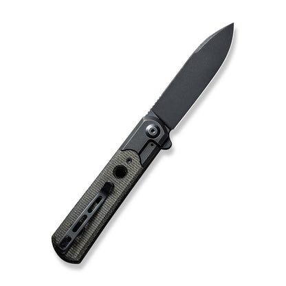 CIVIVI Knives™ Banneret Frame Lock C20040D-1 Dark Green Micarta and Black Stainless Steel Nitro-V Stainless Steel Pocket Knife