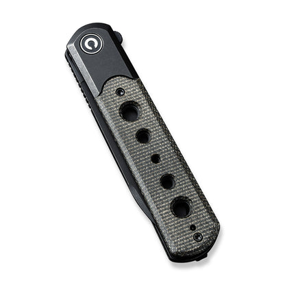 CIVIVI Knives™ Banneret Frame Lock C20040D-1 Dark Green Micarta and Black Stainless Steel Nitro-V Stainless Steel Pocket Knife