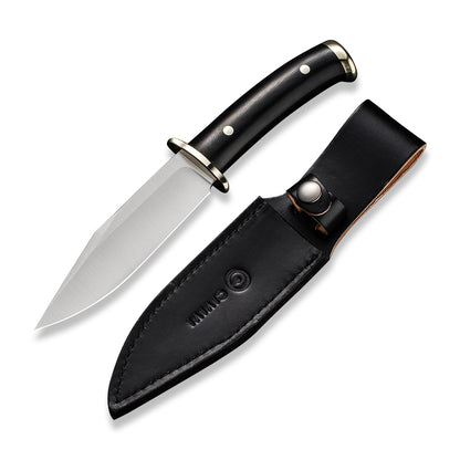 CIVIVI Knives™ Teton Tickler Fixed Blade C20072-1 Black G10 D2 Stainless Steel Knife