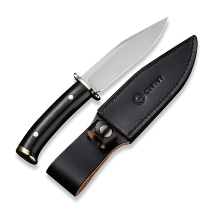 CIVIVI Knives™ Teton Tickler Fixed Blade C20072-1 Black G10 D2 Stainless Steel Knife