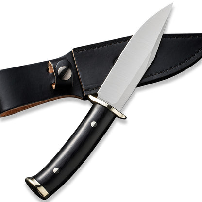 CIVIVI Knives™ Teton Tickler Fixed Blade C20072-1 Black G10 D2 Stainless Steel Knife