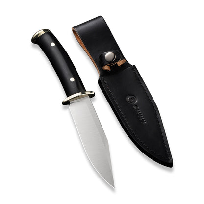 CIVIVI Knives™ Teton Tickler Fixed Blade C20072-1 Black G10 D2 Stainless Steel Knife