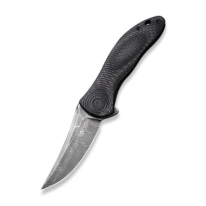 CIVIVI Knives™ Synergy3 Liner Lock C20075A-DS1 Twill Carbon Fiber and Black G10 Damascus Steel Pocket Knife