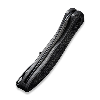 CIVIVI Knives™ Synergy3 Liner Lock C20075A-DS1 Twill Carbon Fiber and Black G10 Damascus Steel Pocket Knife