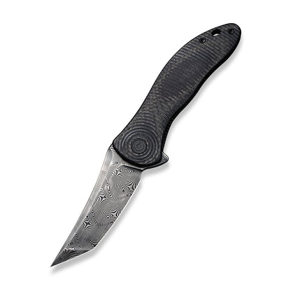 CIVIVI Knives™ Synergy3 Liner Lock C20075B-DS1 Twill Carbon Fiber and Black G10 Damascus Steel Pocket Knife