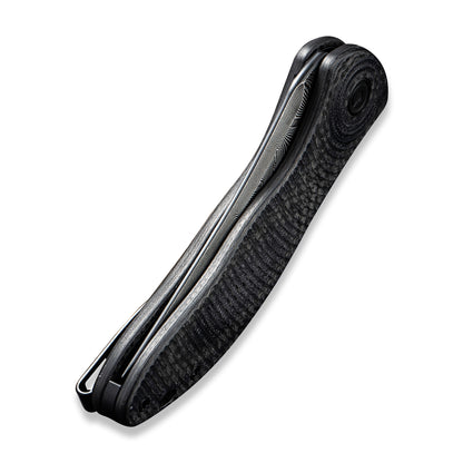 CIVIVI Knives™ Synergy3 Liner Lock C20075B-DS1 Twill Carbon Fiber and Black G10 Damascus Steel Pocket Knife