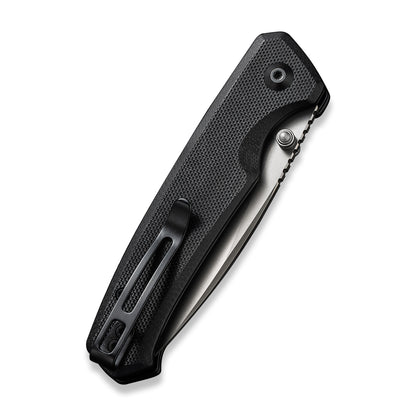 CIVIVI Knives™ Altus Button Lock C20076-1 Black G10 Nitro-V Stainless Steel Pocket Knife