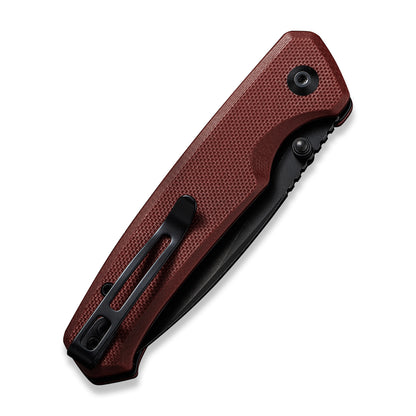 CIVIVI Knives™ Altus Button Lock C20076-2 Burgundy G10 Nitro-V Stainless Steel Pocket Knife