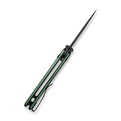 CIVIVI Knives™ Altus Button Lock C20076-5 Green Aluminum Nitro-V Stainless Steel Pocket Knife