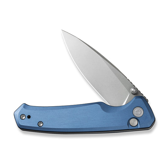 CIVIVI Knives™ Altus Button Lock C20076-6 Blue Aluminum Nitro-V Stainless Steel Pocket Knife