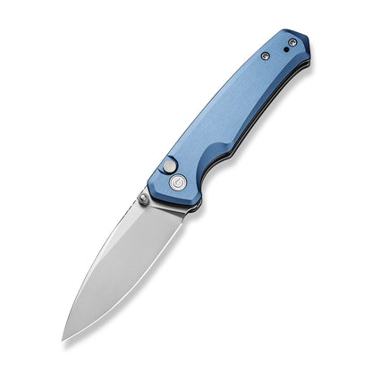 CIVIVI Knives™ Altus Button Lock C20076-6 Blue Aluminum Nitro-V Stainless Steel Pocket Knife