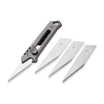 CIVIVI Knives™ Mandate Utility C2007C Gray 6AL4V Titanium 9Cr18MoV Stainless Steel Pocket Knife