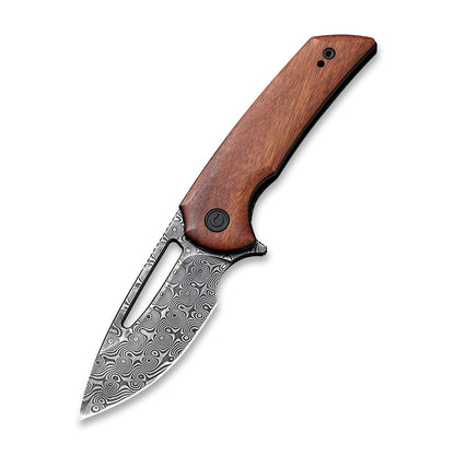 CIVIVI Knives™ Odium Liner Lock C2010DS-1 Cuibourtia Wood Damascus Steel Pocket Knife