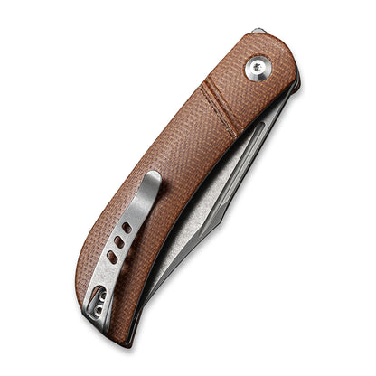 CIVIVI Knives™ Appalachian Drifter C2015A Brown Micarta CPM S35VN Stainless Steel Pocket Knife