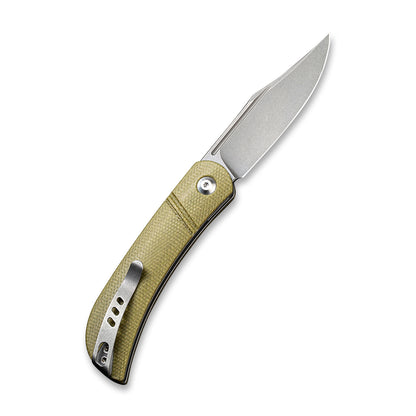 CIVIVI Knives™ Appalachian Drifter C2015B Olive Micarta CPM S35VN Stainless Steel Pocket Knife