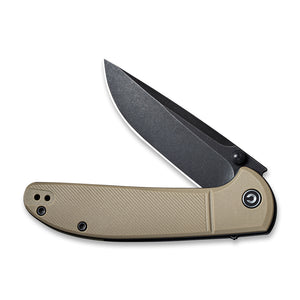 CIVIVI Knives™ Badlands Vagabond Liner Lock C2019A Tan FRN 9Cr18MoV Stainless Steel Pocket Knife