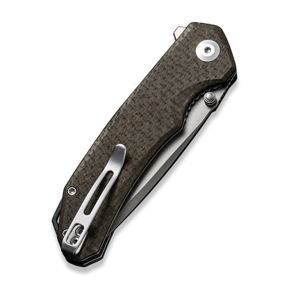CIVIVI Knives™ Brazen Liner Lock C2023F OD Green Micarta D2 Stainless Steel Pocket Knife