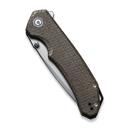 CIVIVI Knives™ Brazen Liner Lock C2023F OD Green Micarta D2 Stainless Steel Pocket Knife