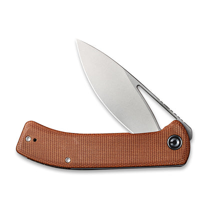 CIVIVI Knives™ Riffle Liner Lock C2024A Brown Micarta 14C28N Stainless Steel Pocket Knife