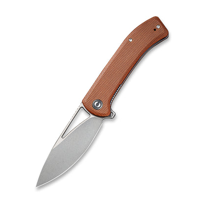 CIVIVI Knives™ Riffle Liner Lock C2024A Brown Micarta 14C28N Stainless Steel Pocket Knife