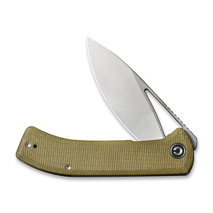CIVIVI Knives™ Riffle Liner Lock C2024B Olive Micarta 14C28N Stainless Steel Pocket Knife