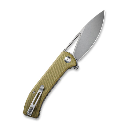 CIVIVI Knives™ Riffle Liner Lock C2024B Olive Micarta 14C28N Stainless Steel Pocket Knife