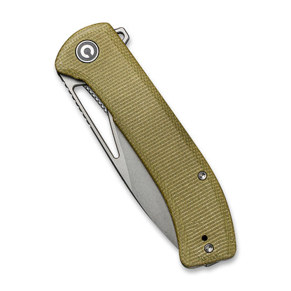 CIVIVI Knives™ Riffle Liner Lock C2024B Olive Micarta 14C28N Stainless Steel Pocket Knife