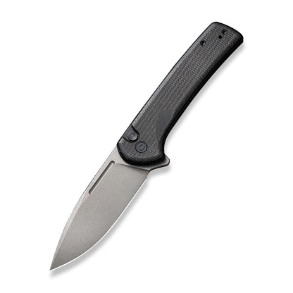 CIVIVI Knives™ Conspirator Button Lock C21006-1 Black Micarta Nitro-V Stainless Steel Pocket Knife