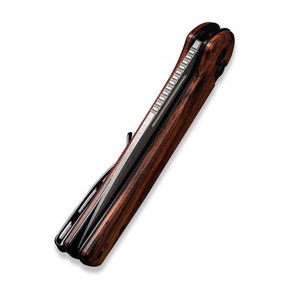 CIVIVI Knives™ Conspirator Button Lock C21006-3 Cuibourtia Wood Nitro-V Stainless Steel Pocket Knife