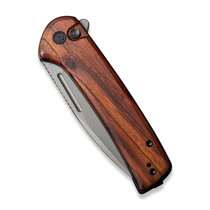 CIVIVI Knives™ Conspirator Button Lock C21006-3 Cuibourtia Wood Nitro-V Stainless Steel Pocket Knife