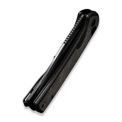 CIVIVI Knives™ Conspirator Button Lock C21006-DS1 Dark Green Micarta Damascus Steel Pocket Knife