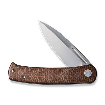 CIVIVI Knives™ Cetos Frame Lock C21025B-1 Brown Micarta and Stainless Steel 14C28N Stainless Steel Pocket Knife