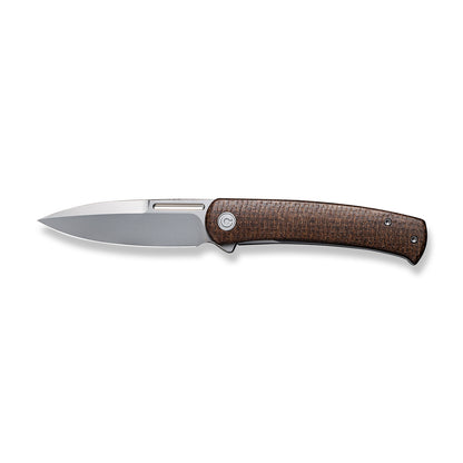 CIVIVI Knives™ Cetos Frame Lock C21025B-1 Brown Micarta and Stainless Steel 14C28N Stainless Steel Pocket Knife
