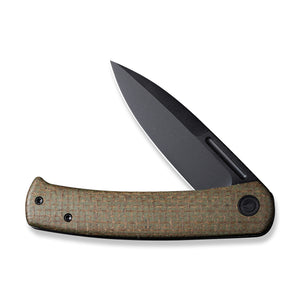 CIVIVI Knives™ Cetos Frame Lock C21025B-3 Green Micarta and Stainless Steel 14C28N Stainless Steel Pocket Knife