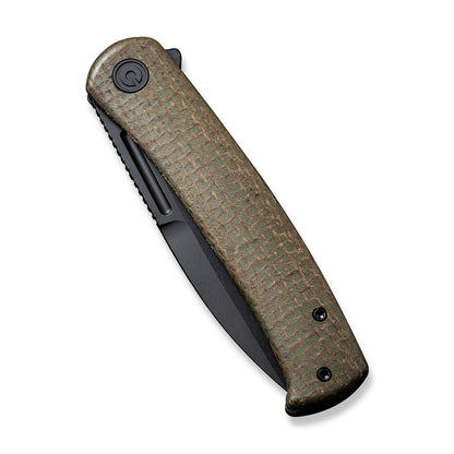 CIVIVI Knives™ Cetos Frame Lock C21025B-3 Green Micarta and Stainless Steel 14C28N Stainless Steel Pocket Knife
