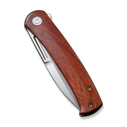 CIVIVI Knives™ Cetos Frame Lock C21025B-4 Cuibourtia Wood and Stainless Steel 14C28N Stainless Steel Pocket Knife