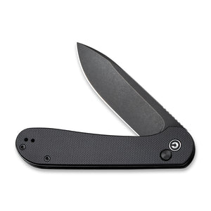 CIVIVI Knives™ Elementum Button Lock C2103A Black G10 14C28N Stainless Steel Pocket Knife