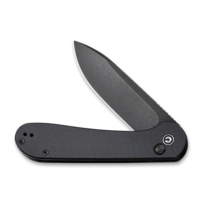 CIVIVI Knives™ Elementum Button Lock C2103A Black G10 14C28N Stainless Steel Pocket Knife